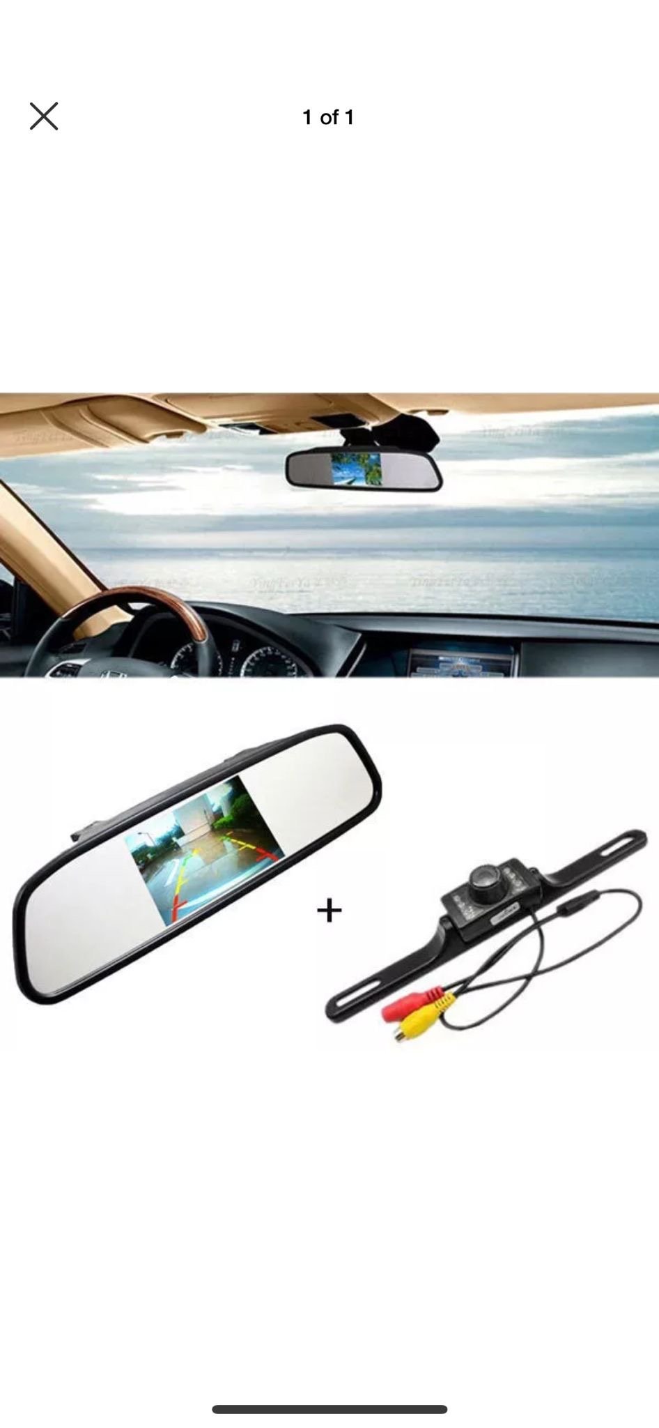 Backup camera mirror system installation for vehicle safety